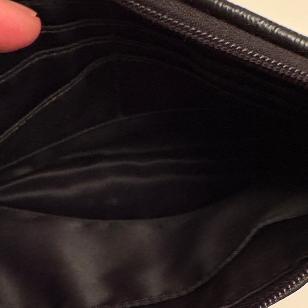Coach Black and Silver Signature Wristlet - Picture 7 of 8